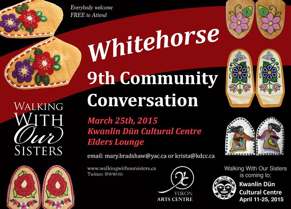 Poster for Whitehorse 9th Community Conversation with details for event